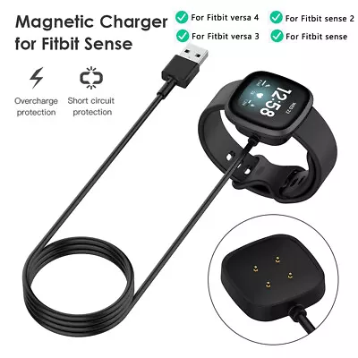 For Fitbit Versa 4/3/Sense/2 Series USB Magnetic Charger Charging Cable AU • $7.99