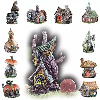 Fiddlehead Fairy Garden Homes Micro Miniature Houses Mushroom Castle Tree Log • £7.60