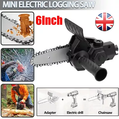 6'' Electric Drill Modified To Electric Chainsaw Saw Power Tool Attachment Kit • £9.36