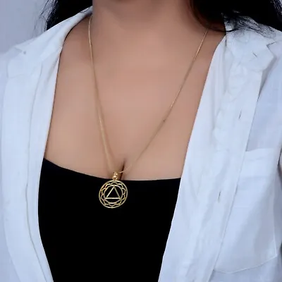 Ganesh Yantra Mandala Pendant Mandala Necklace Geometry Necklace Meditation Y • $30