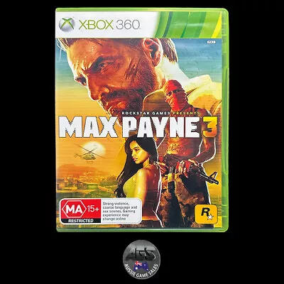 Max Payne 3 (XBOX 360) VGC + Manual - Shooter • $14.95