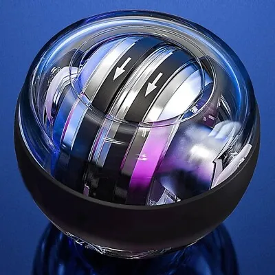 LED Gyroscopic Powerball Wrist Ball With Counter Arm Hand Muscle Force Trainer • $28.15