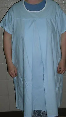 Women's Hospital Maternity Nursing Gown Light Blue Large X-Large  Breast Feeding • $9.99