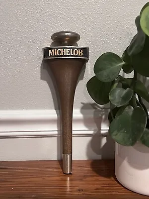 C1980s Michelob Faux Wood Brass Beer Tap Handle 11.5” Vintage Vtg • $9.99