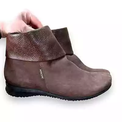 Women’s Mephisto Neria Brown Suede Leather Comfort Ankle Booties Size 8.5 • $48