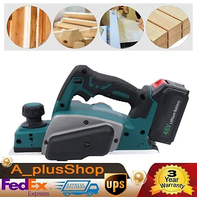 Electric Cordless Wood Planer Hand Held Woodworking Power Tools 110V 15000r/min • $110