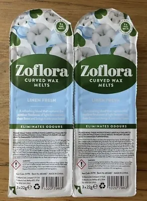 Zoflora Scented Candle Curved Wax Melts Fresh Linen X 2 Packs • £7.65