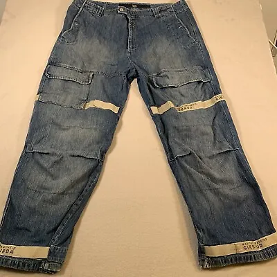 Vtg Marithe Francois Girbaud Tape Shuttle Spellout Logo Denim Jeans Size 42 Mens • $119.95