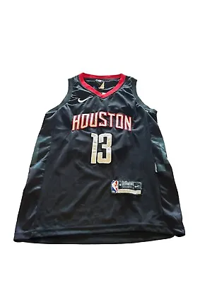 Houston Rockets James Harden NBA Kids Jersey Size 12 Years Black Red #13 • $21.04