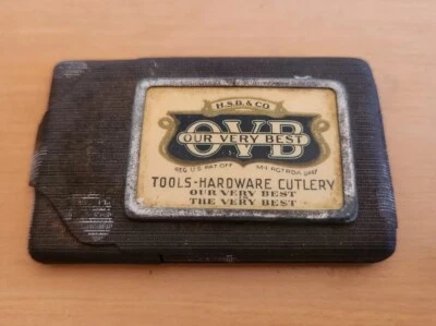 $49.99 • Buy Antique H.S.B. Co. Our Very Best Iron Match Safe Match Box Holder