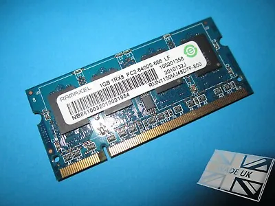 Ramaxel 1GB RMN1150MJ48D7F-800 PC2-6400S DDR2 Laptop Memory • £2.95