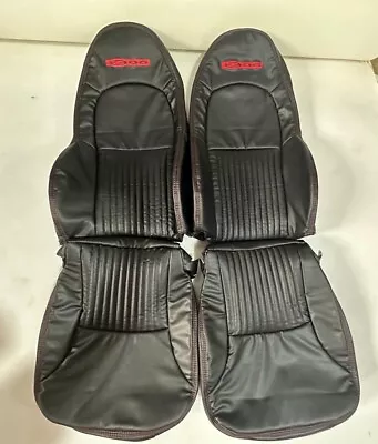 Corvette C5 Standard 1997-2004 Black Synthetic/Fuax Leather Car Seat Covers • $270