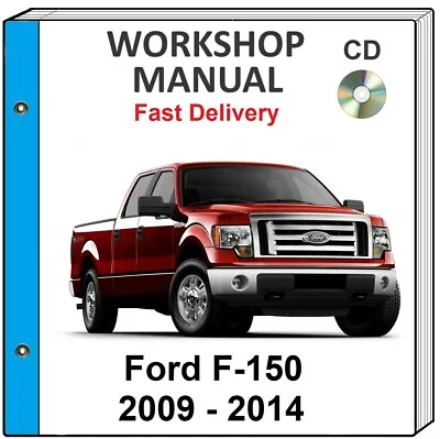 Ford F-150 F150 2009 2010 2011 2012 2013 2014 Service Repair Workshop Manual Cd • $15.99