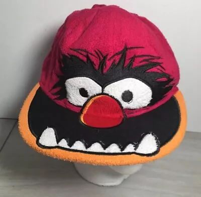 Disney The Muppets ANIMAL Ball Hat Pink Black Drummer Fitted Adult • $20