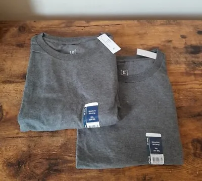 Mens George Size 3X (54-56)Crew Neck Short Sleeve Tee Shirt Lot Of 2 NWT • $11.99