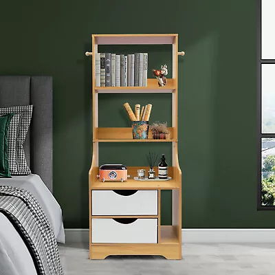 Cabinet Bedside Table With 2 Drawers Modern End Table Wood Nightstand Side Table • $63.65
