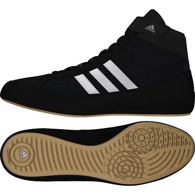£45.99 • Buy Adidas Havoc Wrestling Boots Adult Kids Black Boxing Boots Gym Training Shoes