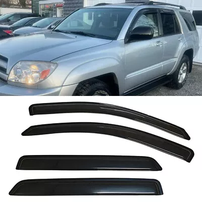 Fit 2003-2009 Toyota 4Runner Window Visors Sun Vent Shade Rain Wind Guards Smoke • $32.99