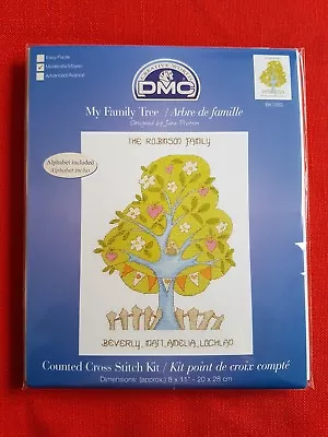 DMC CROSS STITCH KIT 'MY FAMILY TREE'. Designed By Jane Prutton. • £13.50