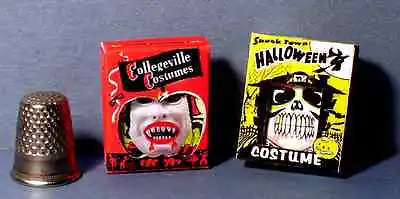 Dollhouse Miniature 1:12 Halloween Costume Boxes Dracula Skeleton  Haunted House • $11.99