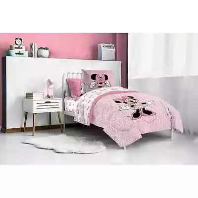 Disney's Minnie Mouse Pretty Girl 5-Piece Twin/Full Bed Set -NEW - FREE SHIPPING • $69.08