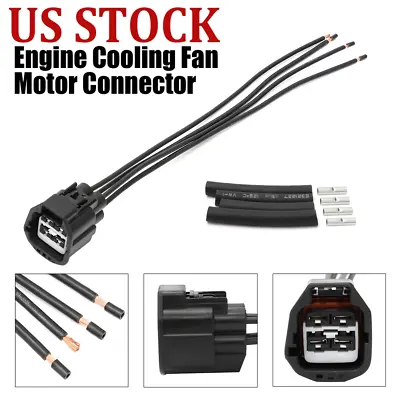 For Ford Mustang 2010-2015 Cooling Fan Motor Connector Pigtail Harness Terminals • $14.99