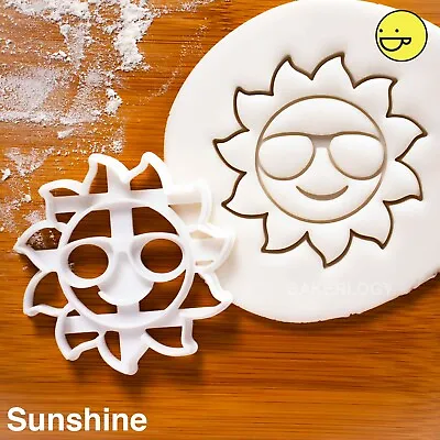 Sunshine Cookie Cutter | Summer Sunny Sun Baby Shower Sky Clouds Biscuit • £10.31