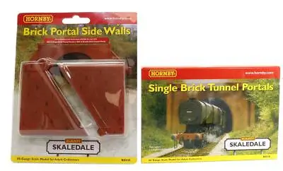 Hornby 'oo' Gauge Lot Of R8510 Single Brick Tunnel Portals And R8545 Side Walls • £24.50