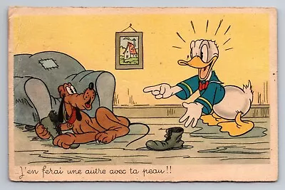 Walt Disney Postcard Superlux Paris Donald Duck I'll Make Another With Your Skin • $22.99