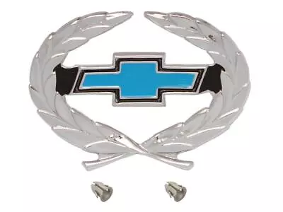 Badge  Wreath Blue Bowtie  HQ Export Chevrolet • $34.95
