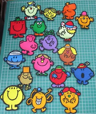 Mr Men Embroidered Sew On Patches/badges • £4.50