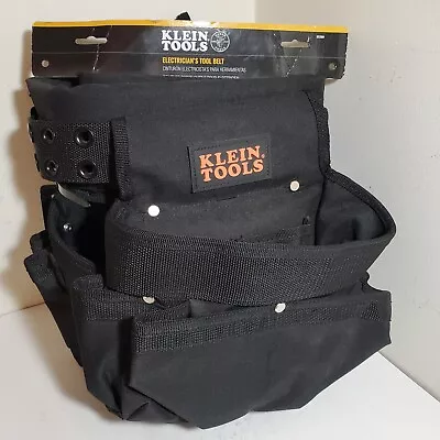 $76 • Buy Klein Tools Electrician's Canvas Tool Belt 27 Pockets With Hammer Holder