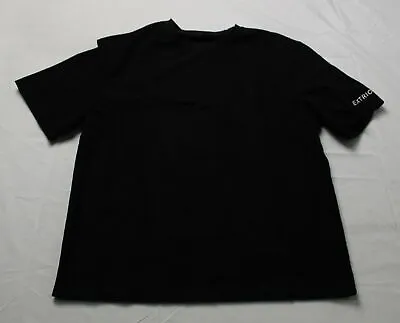 Shein Men's Short Sleeve Crew Neck Ribbed Textured T-Shirt EG7 Black Large  • $10.39