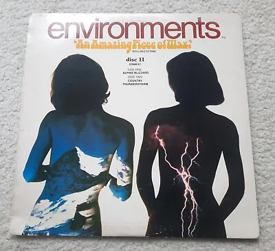 ENVIRONMENTS Disc 11 SYNTONIC RESEARCH SD66011 LP Thunderstorm Wind Hail 1979 • $5