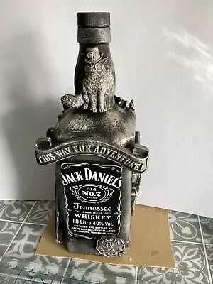 Steampunk  Decorated  Mixed Media  Jack Daniels  70cl  Empty Bottle No 22 • $30.31