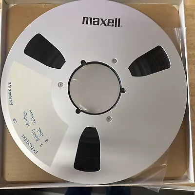 Maxell UD 35-180 Metal Reel Large  W/ Recording Tape And Recorded On • $89.99