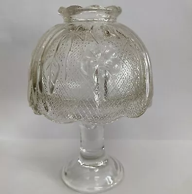 Vintage Fairy Lamp Light Indiana Tiara Glass Floral Tealight Candle Holder • $37.99