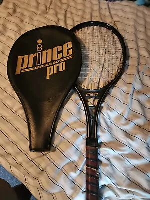 Prince Graphite Pro Series 90 Tennis Racquet Racket 4¼ #2  Grip Cover 1983  • $26.70