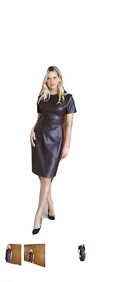 £39.99 • Buy Sosander Brown Leather Look Dress. Size M. BNWT