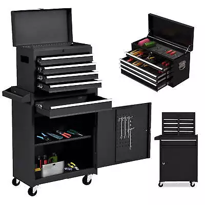 Tool Chest 2 In 1 Steel Rolling Tool Box & Cabinet On Wheels For Garage • $146.69