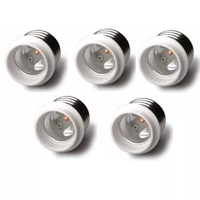 5-pack Light Bulb Socket Adapter Mogul Base E39 To Medium E26 Screw Reducer A194 • $9.60