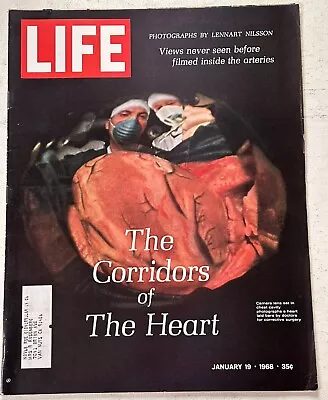 VTG Life Magazine: January 19 1968 Never Seen Before: The Corridors Of The Heart • $9.99