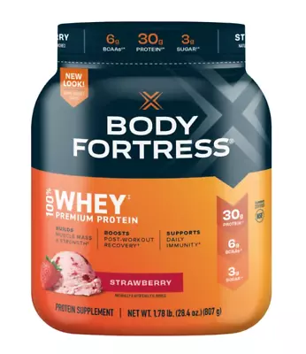 New Body Fortress 100% Whey Premium Protein Powder Strawberry • $22.99