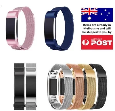 $14.95 • Buy New Milanese Stainless Steel Wrist Band Strap For Fitbit Charge 2 / Charge HR 2