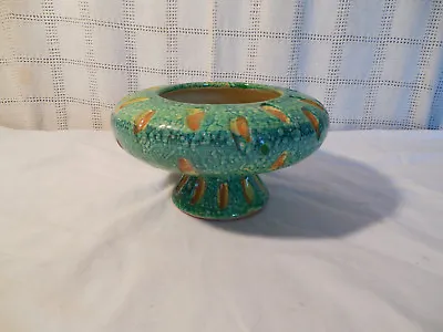 Vintage Mid Century Mod Majolica Planter Vase Italy • $45.60