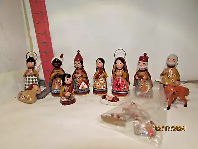 Hecho En Mexico Nativity Figures Set - Ceramic  No Damage - Made In Japan Dog • $9.91