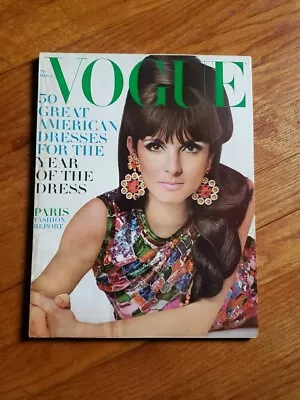 1966 March 1 Vogue Fashion Magazine Year Of The Dress * Paris Fashion Report • $24.90