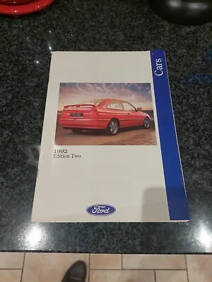 FORD CAR RANGE 1992 EDITION TWO BROCHURE #FA221/153 XR2i XR3i XR4x4 EXCELLENT  • £5