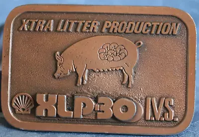 Belt Buckle Ralco Feeds Swine Hog Pig Xtra Litter Production  Marshall MN • $24