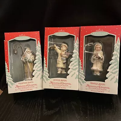 Hallmark Keepsake Memories Of Christmas Angle And Santa Lot Of 3 • $9.95